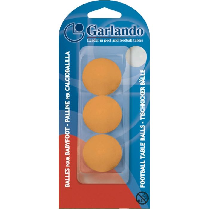 PALLINA CALCIOBALILLA STANDARD BIANCA O ARANCIO blister da 3 o 10 palline