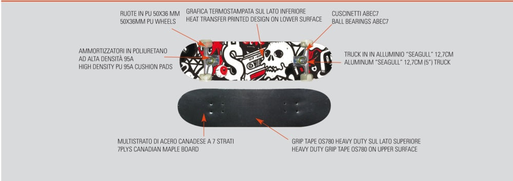 SKATEBOARD NEXTREME STREET PRO design hip hop e graffiti